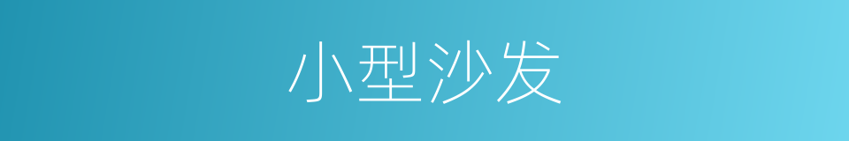 小型沙发的同义词