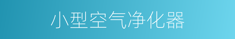 小型空气净化器的同义词