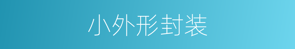 小外形封装的同义词