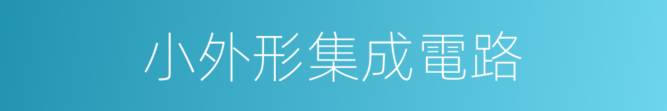 小外形集成電路的同義詞
