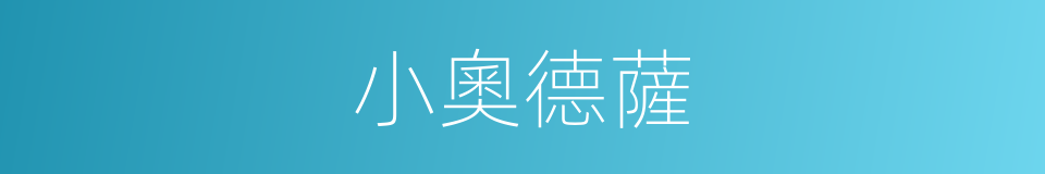 小奧德薩的同義詞