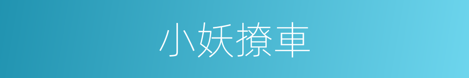 小妖撩車的同義詞