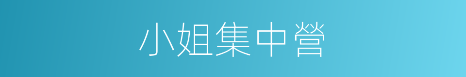 小姐集中營的同義詞