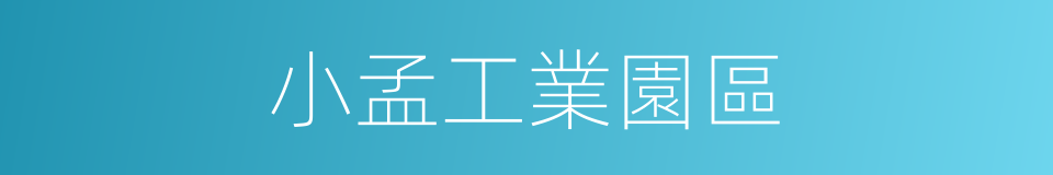 小孟工業園區的同義詞