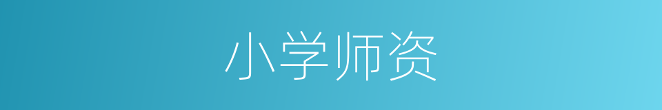 小学师资的同义词