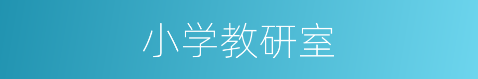 小学教研室的同义词