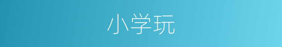 小学玩的同义词