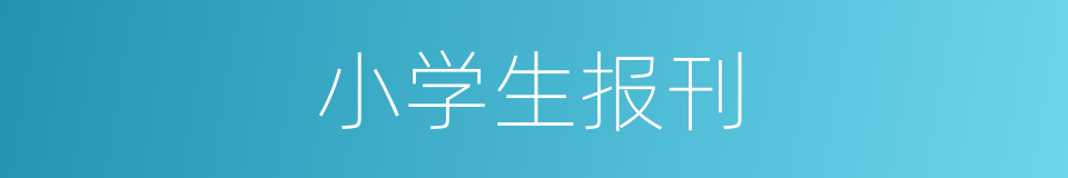 小学生报刊的同义词