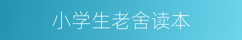 小学生老舍读本的同义词