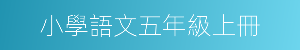 小學語文五年級上冊的同義詞