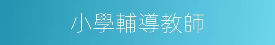 小學輔導教師的同義詞