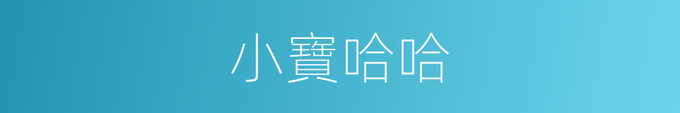 小寶哈哈的意思