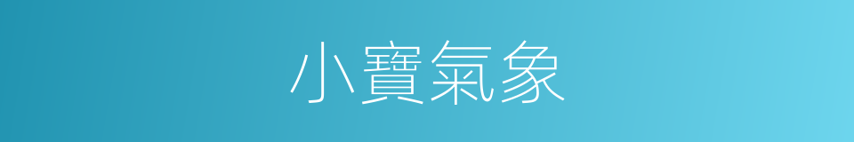 小寶氣象的同義詞
