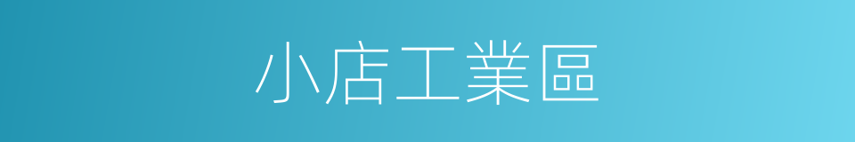 小店工業區的同義詞