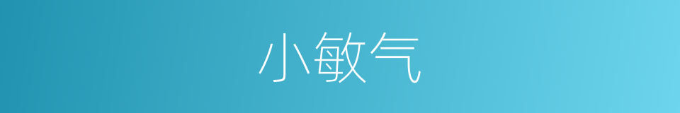 小敏气的同义词