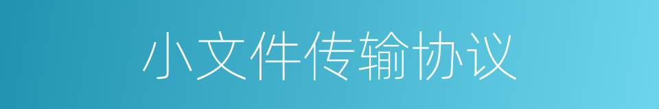 小文件传输协议的同义词
