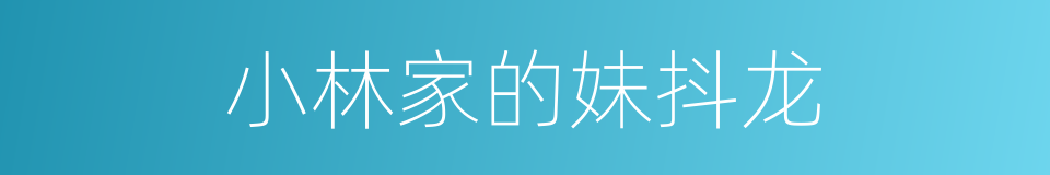 小林家的妹抖龙的同义词