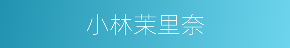 小林茉里奈的同义词