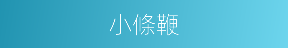 小條鞭的同義詞