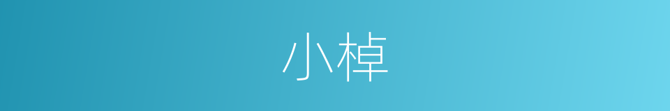 小棹的意思