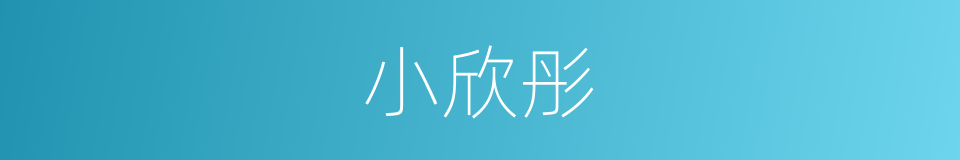 小欣彤的同义词