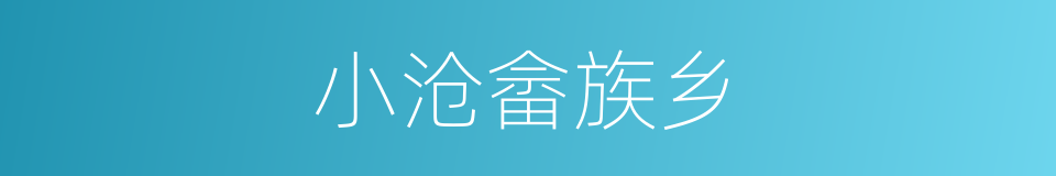 小沧畲族乡的同义词