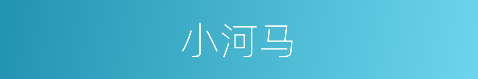 小河马的同义词