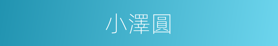 小澤圓的同義詞