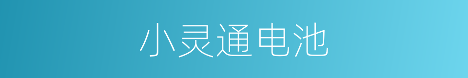 小灵通电池的同义词