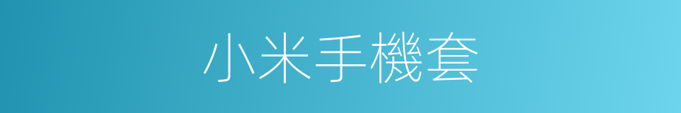 小米手機套的同義詞