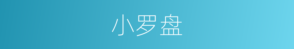 小罗盘的同义词