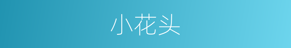 小花头的同义词