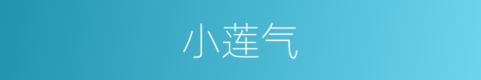 小莲气的同义词