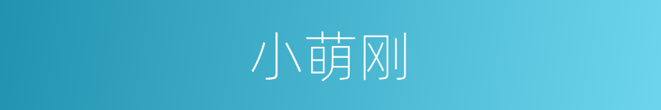 小萌刚的同义词