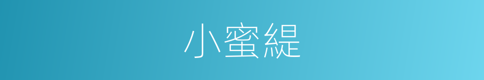 小蜜緹的同義詞