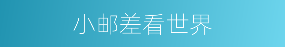 小邮差看世界的同义词