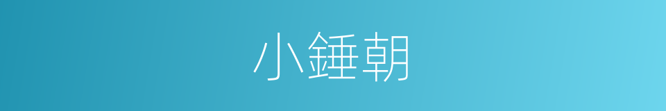 小錘朝的同義詞