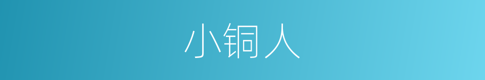 小铜人的同义词