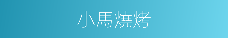 小馬燒烤的同義詞