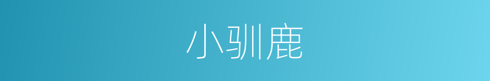 小驯鹿的同义词