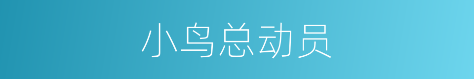 小鸟总动员的同义词