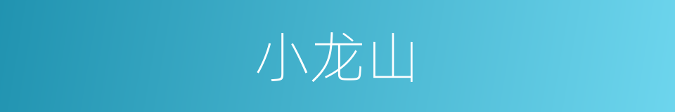 小龙山的同义词