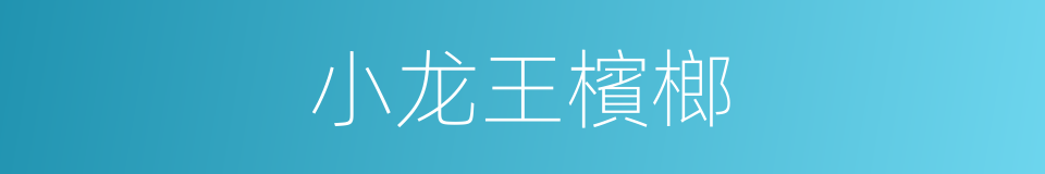 小龙王檳榔的同義詞