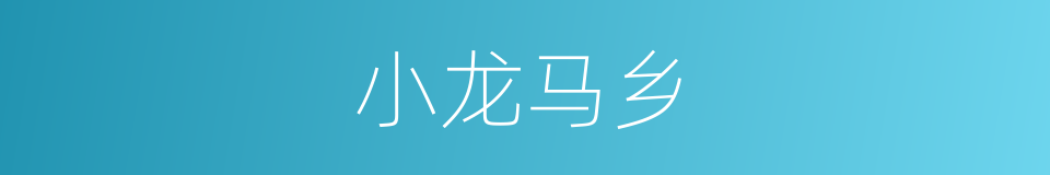 小龙马乡的同义词