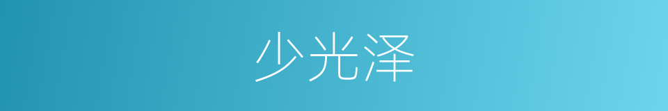 少光泽的同义词