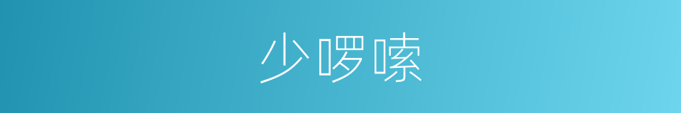 少啰嗦的同义词