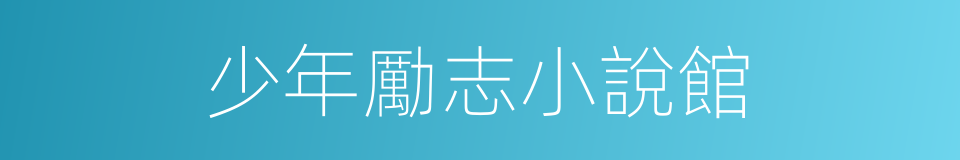 少年勵志小說館的同義詞