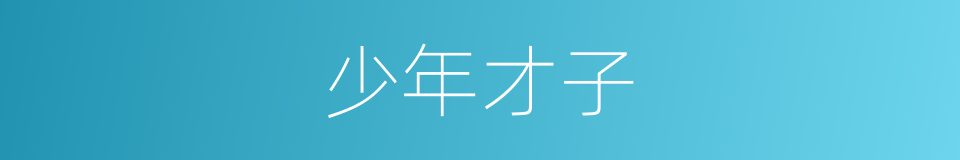 少年才子的同义词