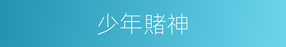 少年賭神的同義詞