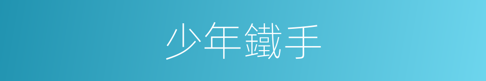 少年鐵手的同義詞